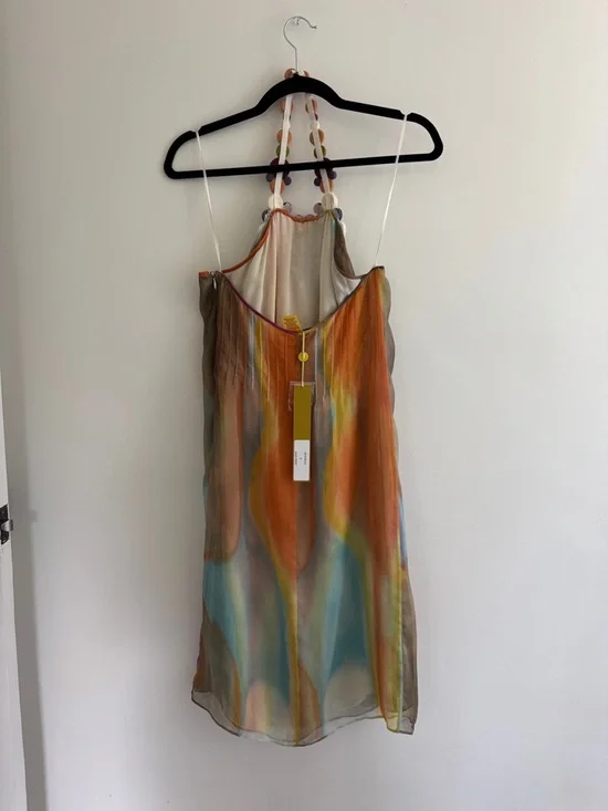 Catherine Malandrino Colorful 100% Silk Dress - Picture 4 of 5